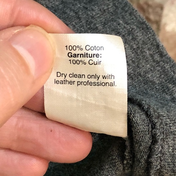 Pre❤️’d-J Crew Leather Sleeve Shirt - Picture 6 of 6